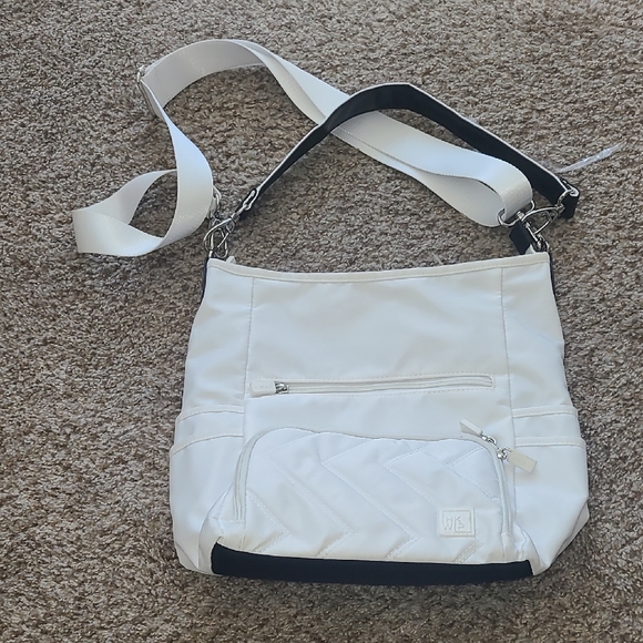 IHKWIP Bag White and Black Shoulder Bag with Adjustable Strap - Picture 1 of 7